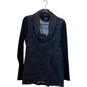 Calvin Klein Performance Quick Dry Asymmetrical Zip Jacket. Size L. Black & Gray